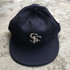 画像1: SASSAFRAS / "SF Logotype Patch Cap" Navy (1)
