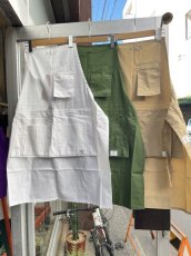 画像1: SASSAFRAS / "Landscaper Apron(Weather) "White/Olive/Beige (1)