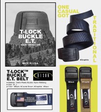 画像2: SMOKE T ONE "T-Lock Buckle E.T. Belt" 4 Color (2)