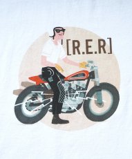 画像2: Riding Equipment Research / "Illustration Tee / Adam Nickel "White (2)