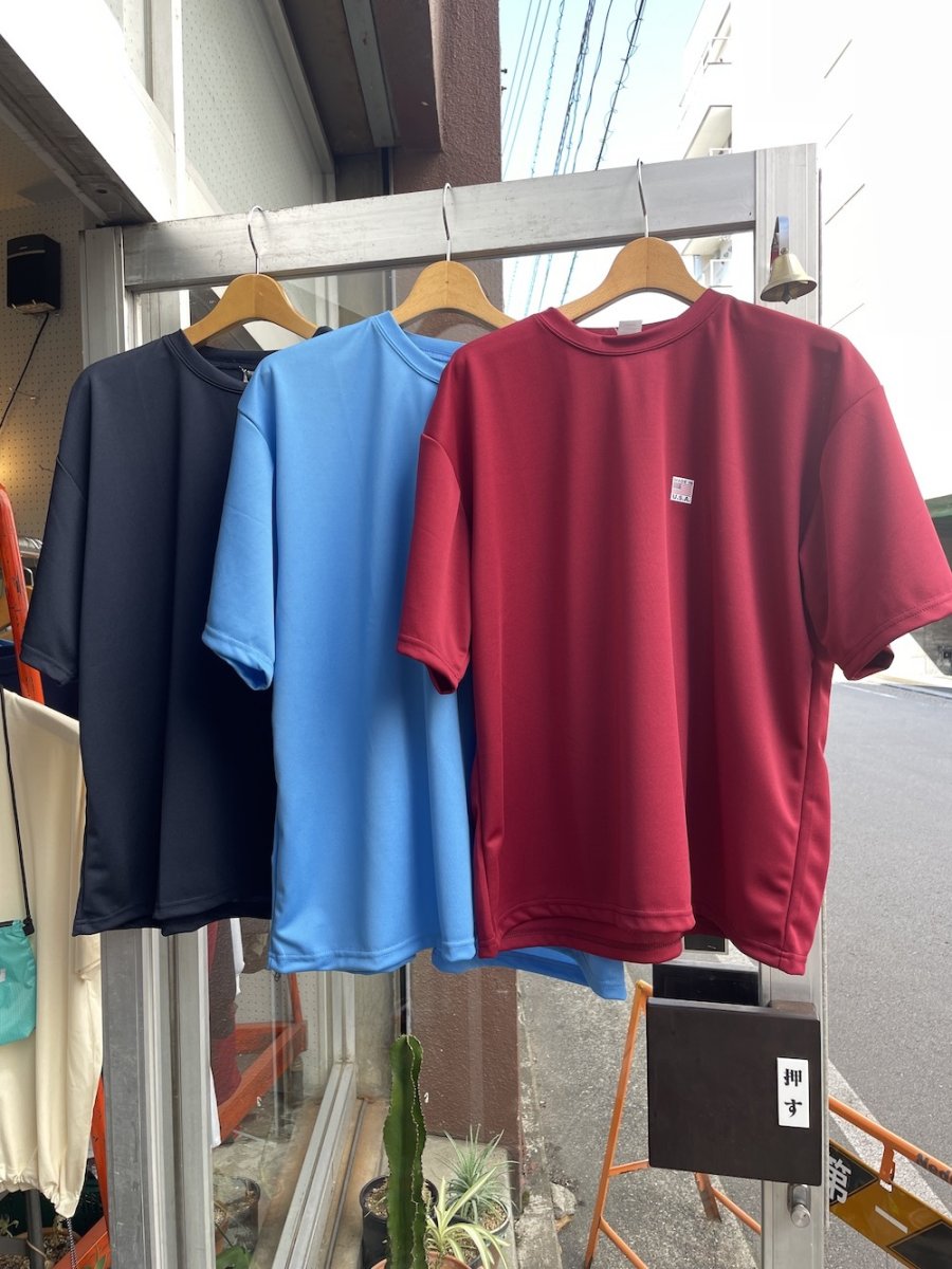 画像1: SMOKE T ONE " HIGH MOCK DRY TEE"D.Navy/Columbia Blue/Cardinal (1)