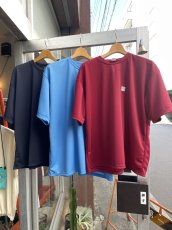 画像1: SMOKE T ONE " HIGH MOCK DRY TEE"D.Navy/Columbia Blue/Cardinal (1)