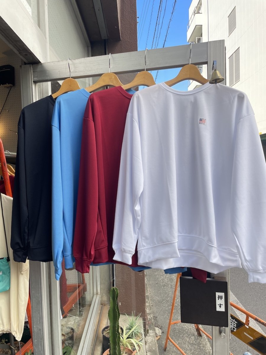 画像1: SMOKE T ONE " HIGH MOCK DRY SWEATSHIRT"D.Navy/Columbia Blue/Cardinal/White (1)
