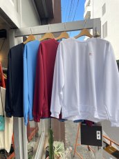 画像1: SMOKE T ONE " HIGH MOCK DRY SWEATSHIRT"D.Navy/Columbia Blue/Cardinal/White (1)